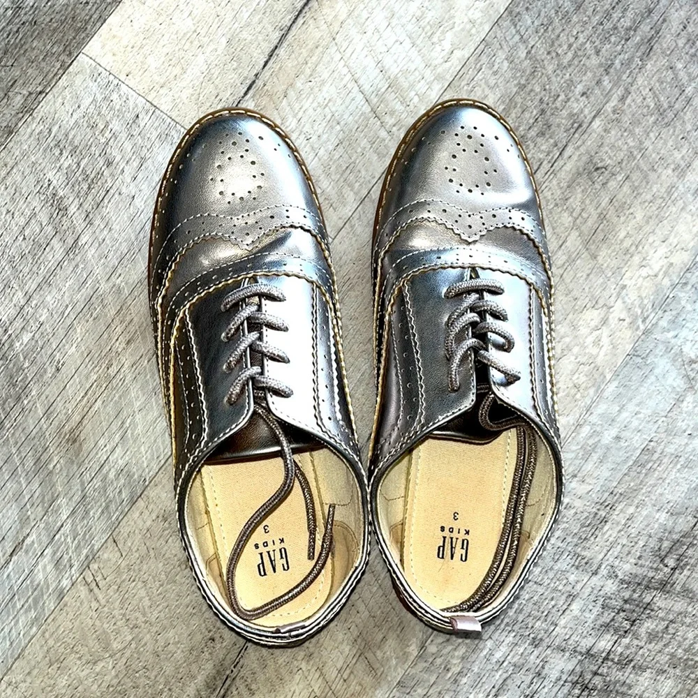 Goldish toned Metallic Kids Gap Shoes size 3